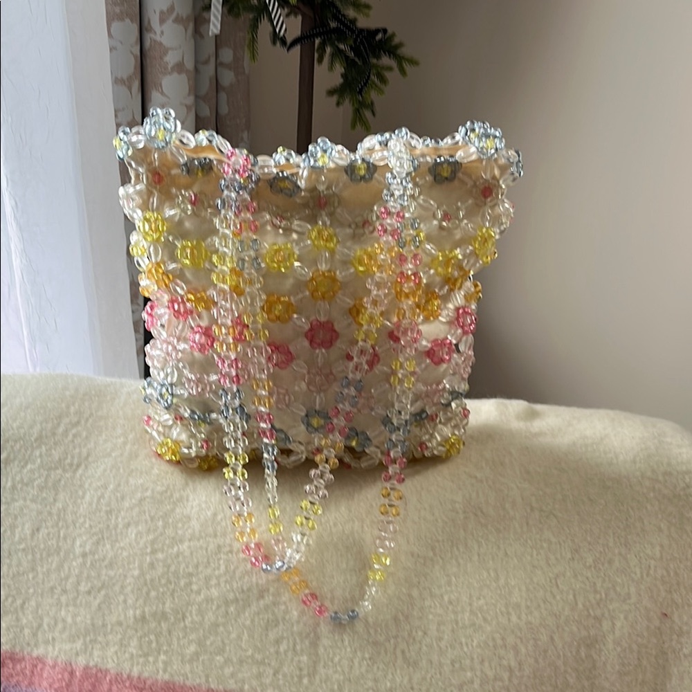 Colorful Beaded Handbag large Cynthia Rowley